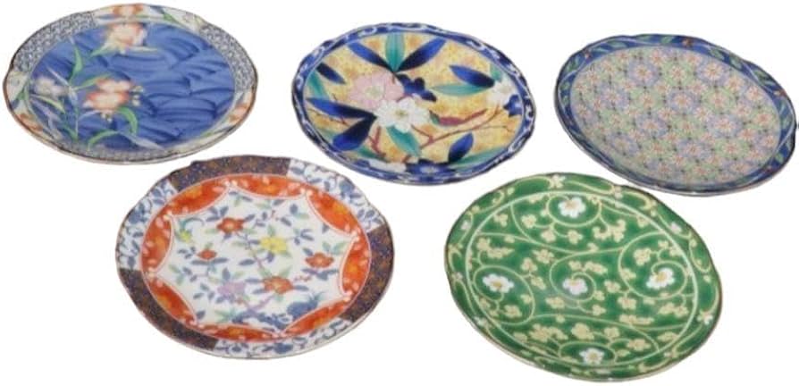 Amazon | 天王窯 翔優作 京友禅 絵変り 珈琲碗皿揃 5客セット | ノー